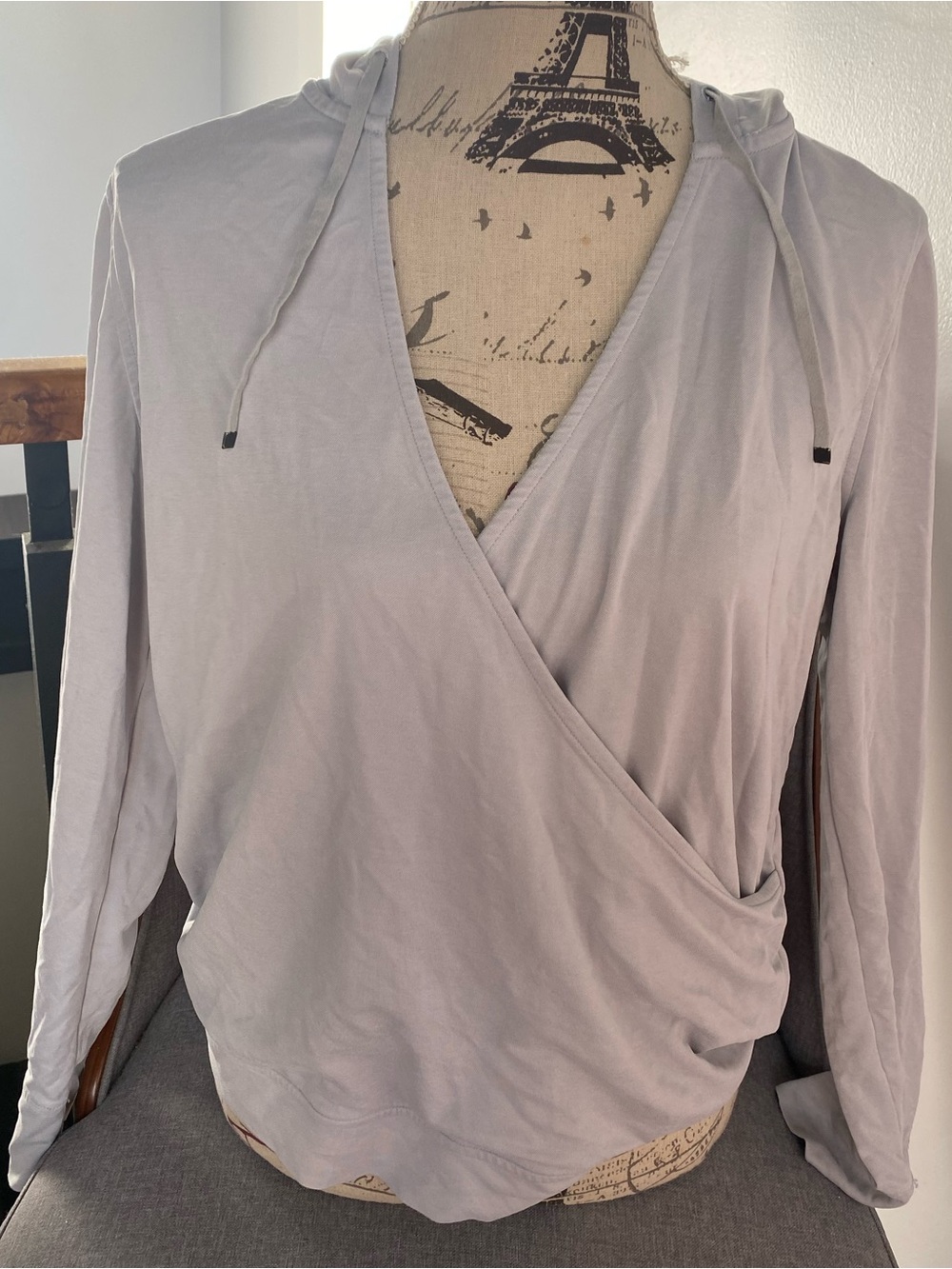 Victoria's Secret Light Gray Wrap Hoodie